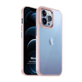 Microsonic Apple iPhone 12 Pro Max Shadow Planet Açık Pembe Cep Telefonu Kılıfı