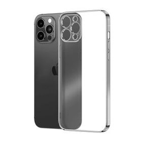 Microsonic Apple iPhone 12 Pro Max Square Matte Plating Gümüş Cep Telefonu Kılıfı