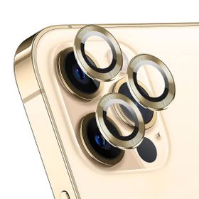 Microsonic Apple iPhone 12 Pro Max Tekli Gold Kamera Lens Koruma Camı