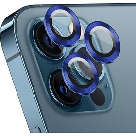 Microsonic Apple iPhone 12 Pro Max Tekli Lacivert Kamera Lens Koruma Camı
