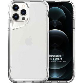Microsonic Apple iPhone 12 Pro Max Trex Bumper Şeffaf Cep Telefonu Kılıfı