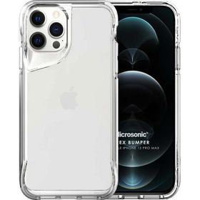 Microsonic Apple iPhone 12 Pro Max Trex Bumper Şeffaf Cep Telefonu Kılıfı