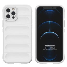 Microsonic Apple iPhone 12 Pro Oslo Prime Beyaz Cep Telefonu Kılıfı