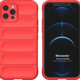 Microsonic Apple iPhone 12 Pro Oslo Prime Kırmızı Cep Telefonu Kılıfı