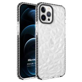 Microsonic Apple iPhone 12 Pro Prism Hybrid Siyah Cep Telefonu Kılıfı