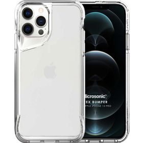 Microsonic Apple iPhone 12 Pro Trex Bumper Şeffaf Cep Telefonu Kılıfı