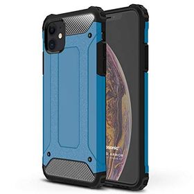 Microsonic Apple iPhone 12 Rugged Armor Mavi Cep Telefonu Kılıfı