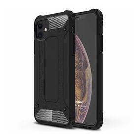 Microsonic Apple iPhone 12 Rugged Armor Siyah Cep Telefonu Kılıfı