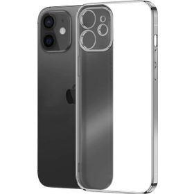 Microsonic Apple iPhone 12 Square Matte Plating Gümüş Cep Telefonu Kılıfı