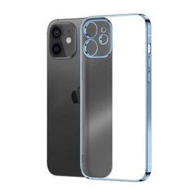 Microsonic Apple iPhone 12 Square Matte Plating Mavi Kılıf