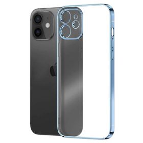 Microsonic Apple iPhone 12 Square Matte Plating Mavi Kılıf