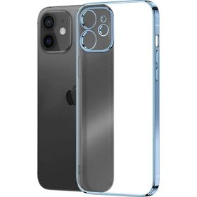 Microsonic Apple iPhone 12 Square Matte Plating Mavi Kılıf