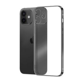 Microsonic Apple iPhone 12 Square Matte Plating Siyah Cep Telefonu Kılıfı