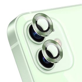 Microsonic Apple iPhone 12 Uyumlu Tekli Kamera Lens Yeşil Koruma Camı