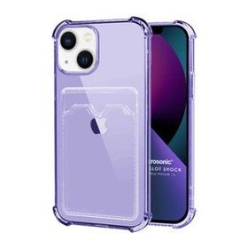 Microsonic Apple iPhone 13 Card Slot Shock Lila Cep Telefonu Kılıfı