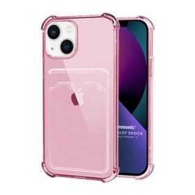 Microsonic Apple iPhone 13 Card Slot Shock Pembe Cep Telefonu Kılıfı
