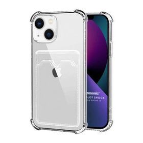 Microsonic Apple iPhone 13 Card Slot Shock Şeffaf Cep Telefonu Kılıfı