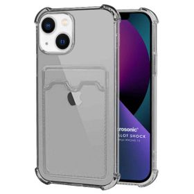 Microsonic Apple iPhone 13 Card Slot Shock Siyah Cep Telefonu Kılıfı