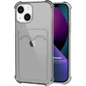 Microsonic Apple iPhone 13 Card Slot Shock Siyah Cep Telefonu Kılıfı
