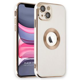 Microsonic Apple iPhone 13 Flash Stamp Beyaz Cep Telefonu Kılıfı
