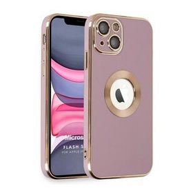 Microsonic Apple iPhone 13 Flash Stamp Pembe Cep Telefonu Kılıfı