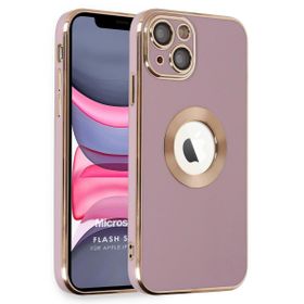 Microsonic Apple iPhone 13 Flash Stamp Pembe Cep Telefonu Kılıfı