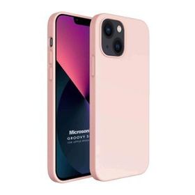 Microsonic Apple iPhone 13 Groovy Soft Rose Gold Cep Telefonu Kılıfı
