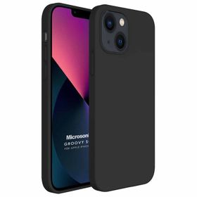 Microsonic Apple iPhone 13 Groovy Soft Siyah Kılıf