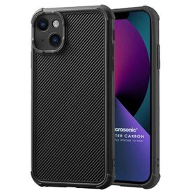 Microsonic Apple iPhone 13 Mini Chester Carbon Siyah Cep Telefonu Kılıfı