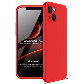 Microsonic Apple iPhone 13 Mini Double Dip 360 Protective Siyah Cep Telefonu Kılıfı