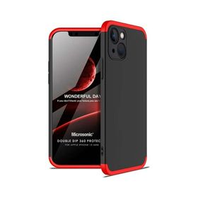 Microsonic Apple iPhone 13 Mini Double Dip 360 Protective Siyah Cep Telefonu Kılıfı