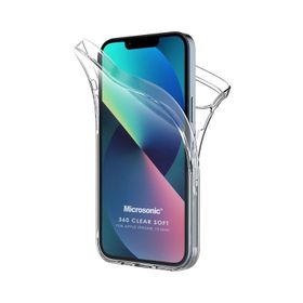 Microsonic Apple iPhone 13 Mini Full Koruma 360 Şeffaf Cep Telefonu Kılıfı
