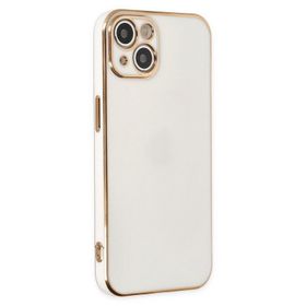 Microsonic Apple iPhone 13 Olive Plated Beyaz Kılıf