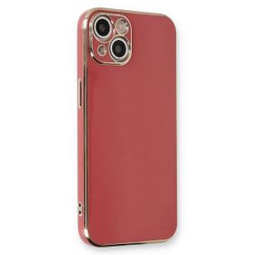 Microsonic Apple iPhone 13 Olive Plated Kırmızı Cep Telefonu Kılıfı