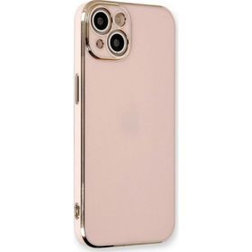 Microsonic Apple iPhone 13 Olive Plated Pembe Cep Telefonu Kılıfı
