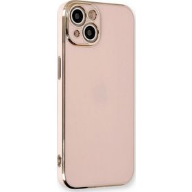 Microsonic Apple iPhone 13 Olive Plated Pembe Cep Telefonu Kılıfı