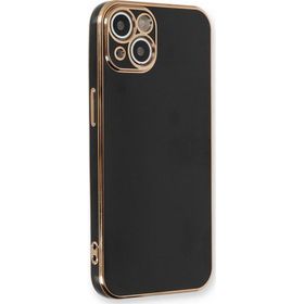 Microsonic Apple iPhone 13 Olive Plated Siyah Cep Telefonu Kılıfı