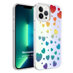 Microsonic Apple iPhone 13 Pro Braille Feel Desenli Kılıf