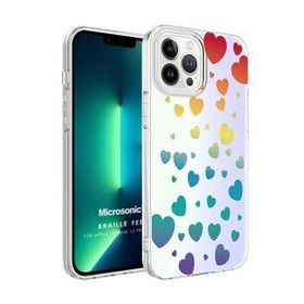 Microsonic Apple iPhone 13 Pro Braille Feel Desenli Kılıf