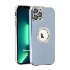 Microsonic Apple iPhone 13 Pro Flash Stamp Mavi Cep Telefonu Kılıfı