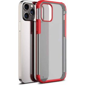 Microsonic Apple iPhone 13 Pro Frosted Frame Kırmızı Cep Telefonu Kılıfı