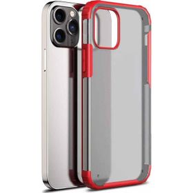 Microsonic Apple iPhone 13 Pro Frosted Frame Kırmızı Cep Telefonu Kılıfı