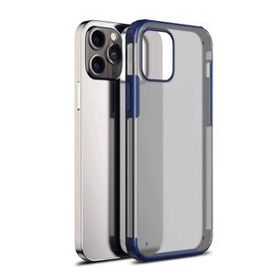 Microsonic Apple iPhone 13 Pro Frosted Frame Lacivert Cep Telefonu Kılıfı