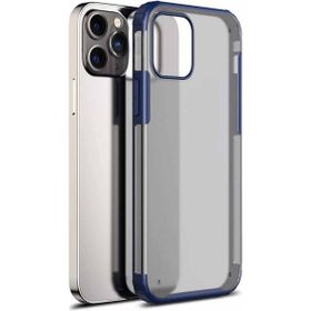Microsonic Apple iPhone 13 Pro Frosted Frame Lacivert Cep Telefonu Kılıfı