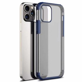 Microsonic Apple iPhone 13 Pro Frosted Frame Lacivert Cep Telefonu Kılıfı