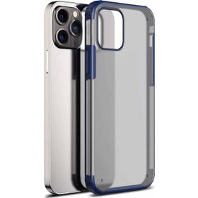 Microsonic Apple iPhone 13 Pro Frosted Frame Lacivert Cep Telefonu Kılıfı