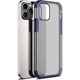 Microsonic Apple iPhone 13 Pro Frosted Frame Lacivert Cep Telefonu Kılıfı