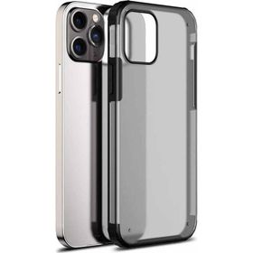 Microsonic Apple iPhone 13 Pro Frosted Frame Siyah Cep Telefonu Kılıfı
