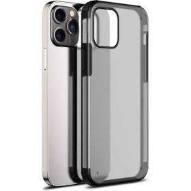 Microsonic Apple iPhone 13 Pro Frosted Frame Siyah Cep Telefonu Kılıfı