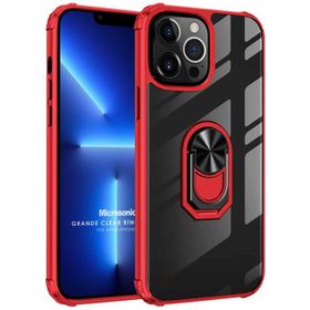 Microsonic Apple iPhone 13 Pro Grande Clear Ring Holder Cep Telefonu Kılıfı